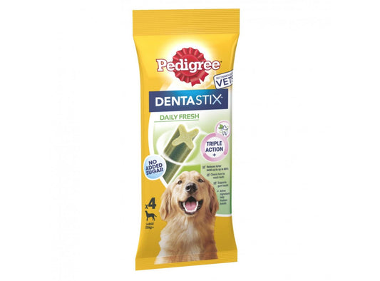  1x Pedigree Dentastix Fresh Daily Dental Chews Large Dog Sticks 4