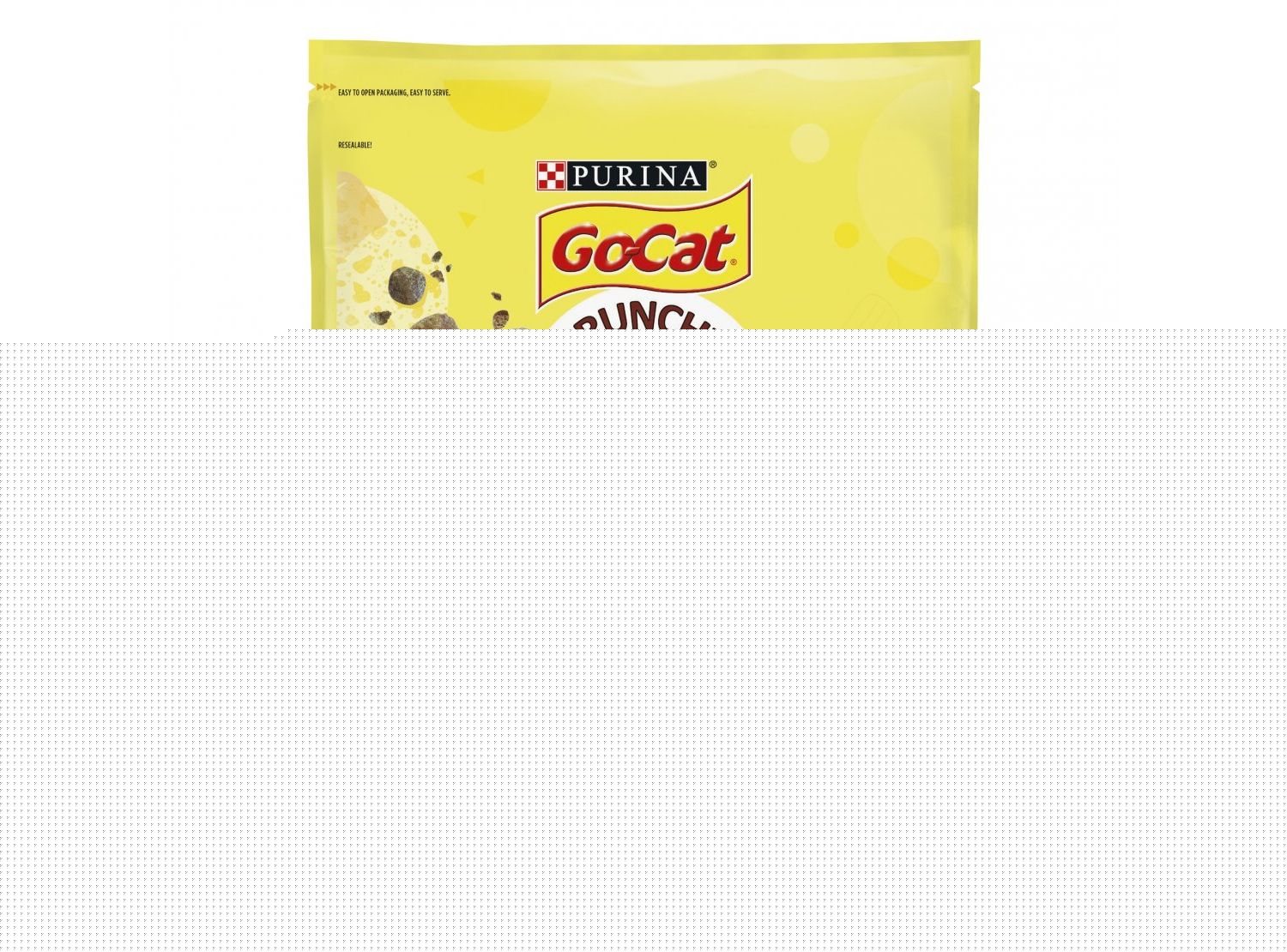  4 X Go-cat Crunchy & Tender Adult Cat Food With Beef Chicken & Vegetables 900g