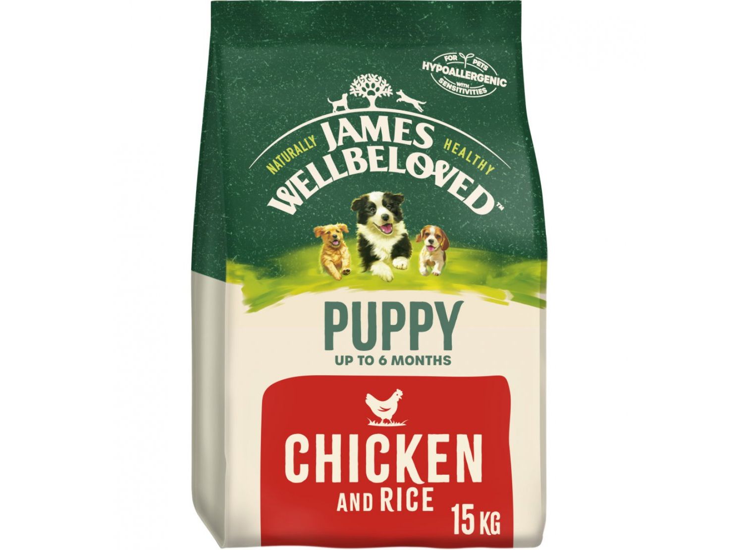  James Wellbeloved Puppy Food Chicken & Rice
