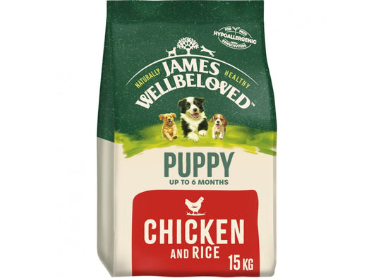  James Wellbeloved Puppy Food Chicken & Rice