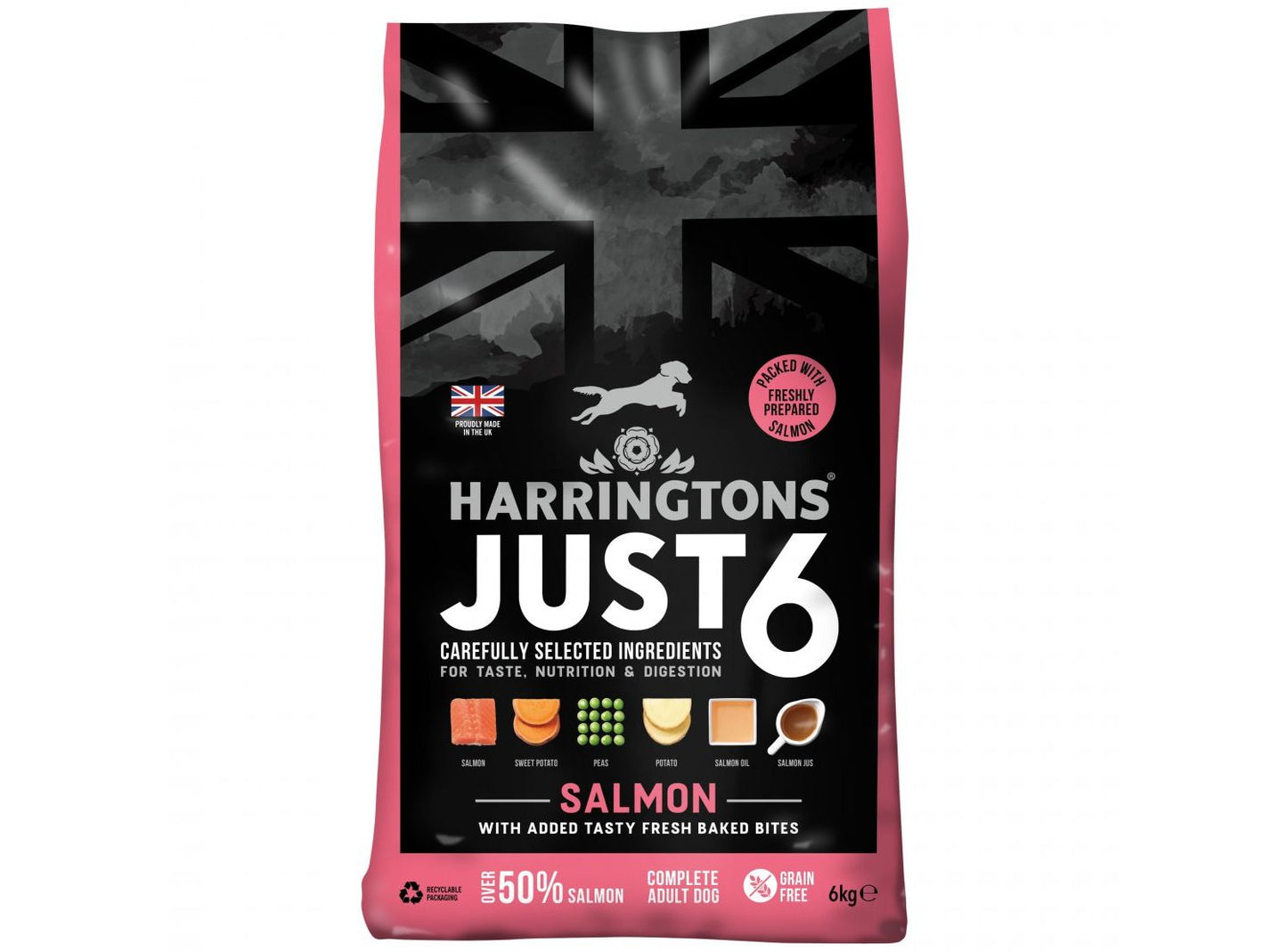 Harringtons Just 6 Salmon Adult Dry Dog Food
