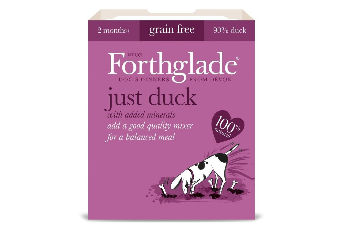  18 X 395 Forthglade Just Duck Natural Wet Dog Food