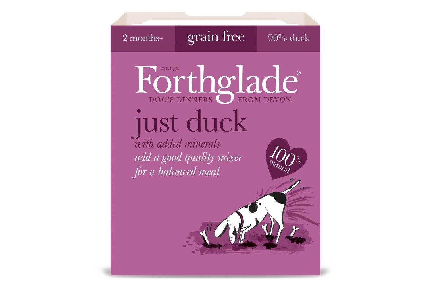  18 X 395 Forthglade Just Duck Natural Wet Dog Food
