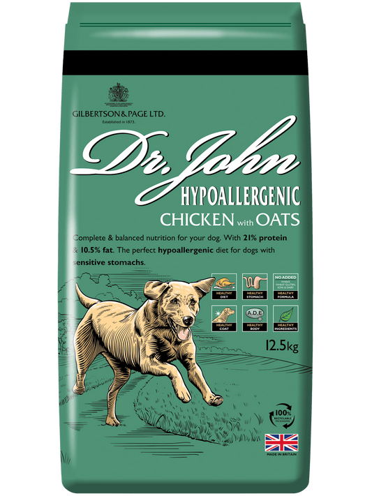  Dr John Hypoallergenic Chicken With Oats Working Dog Food