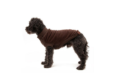  Great&Small Country Fleece Jumper Brown Dog Coat