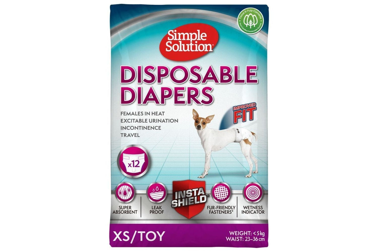  Simple Solution Dog Disposable Diapers / Sanitary Pants