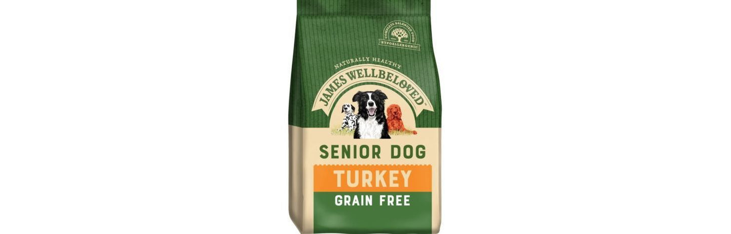  James Wellbeloved Grain Free Turkey & Vegetables Senior Dog Food