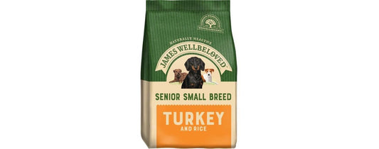  James Wellbeloved Small Breed Turkey & Rice Senior Dog Food