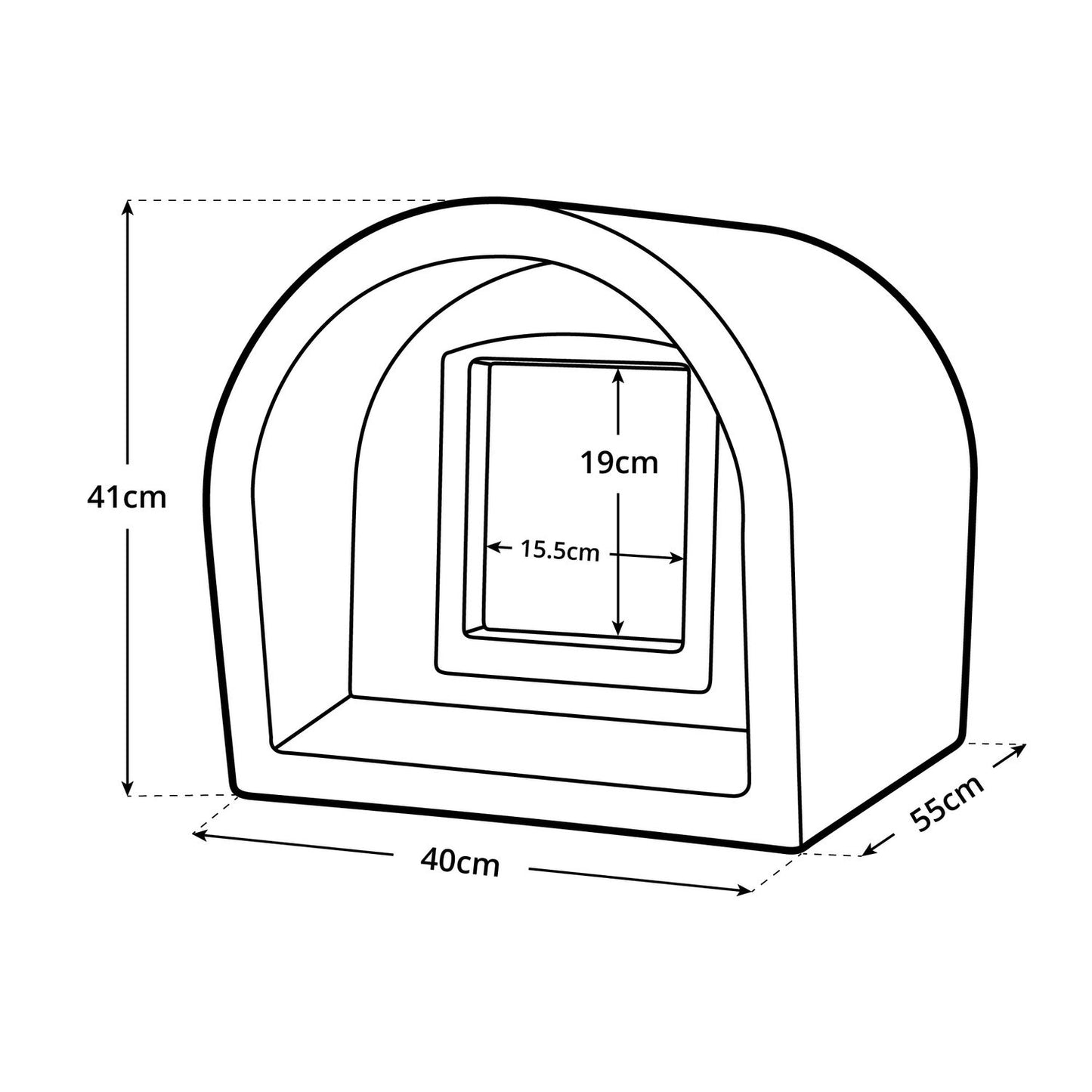  Mr Snugs KatDen Outdoor Cat Kennel/Shelter - Sandstone (Various Options)