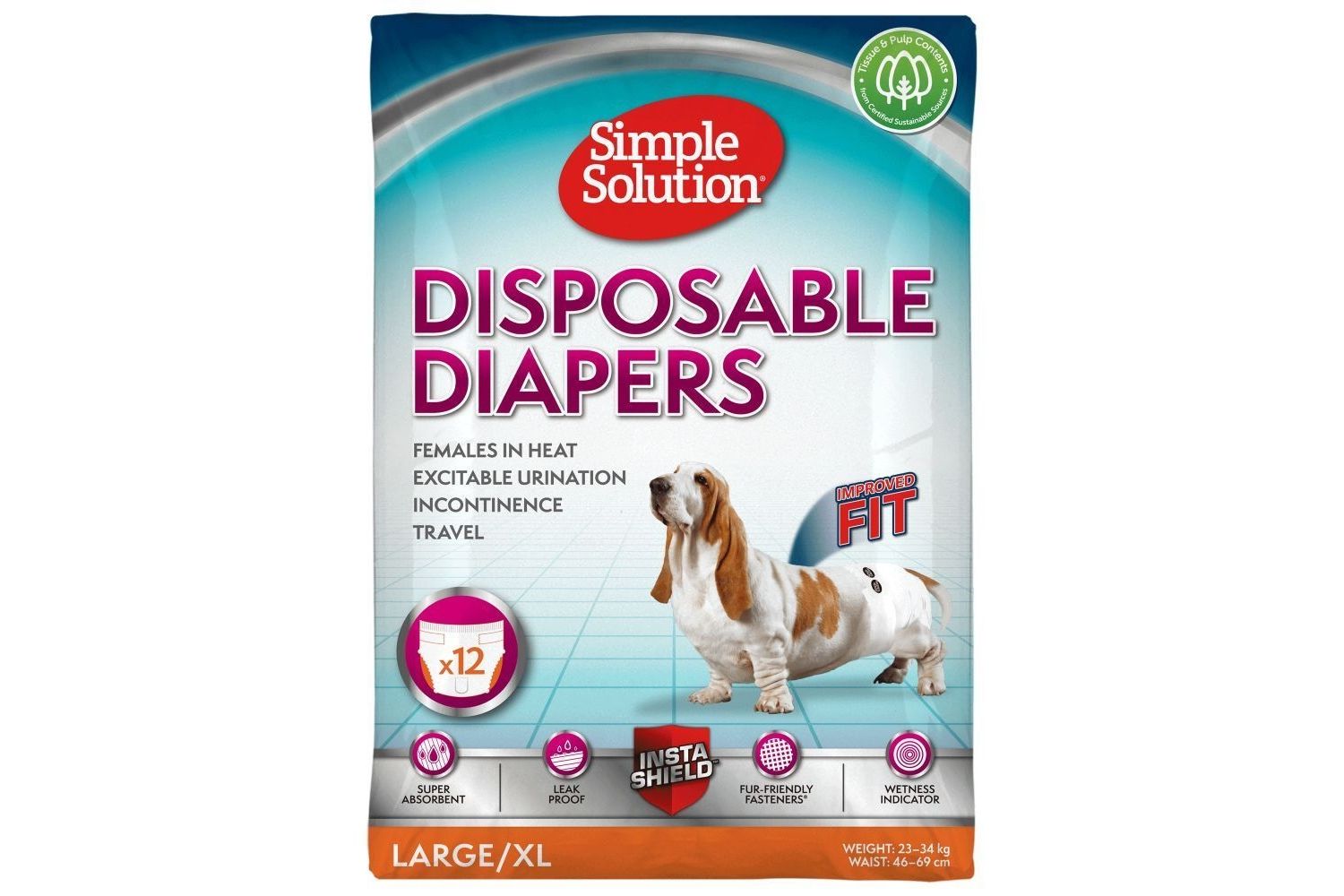  Simple Solution Dog Disposable Diapers / Sanitary Pants