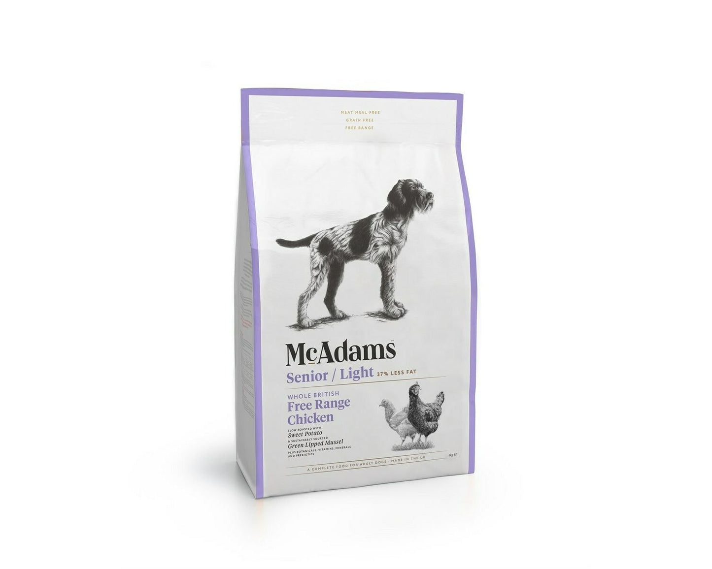 McAdams Free Range Chicken Senior/Light Dry Dog Food