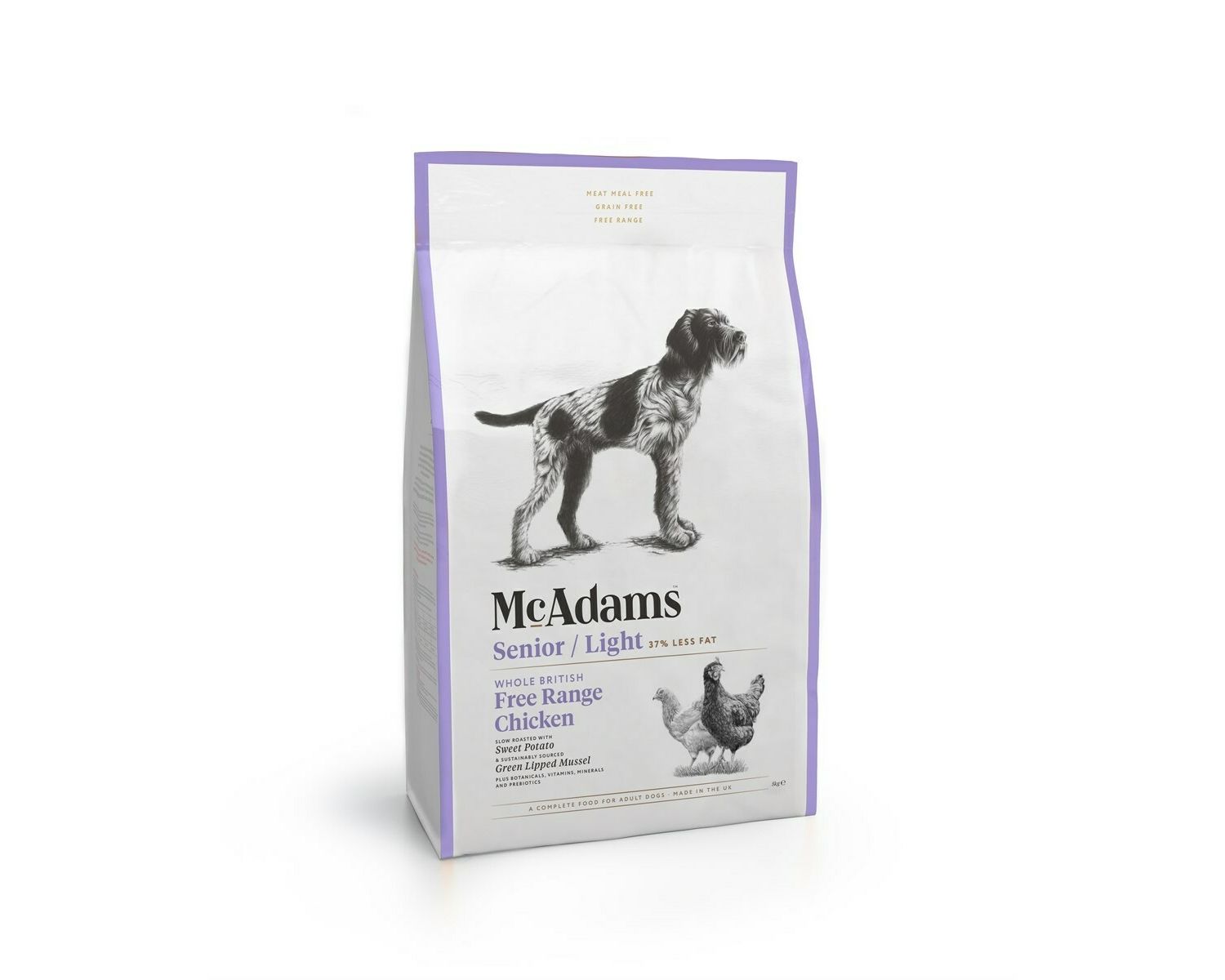  McAdams Free Range Chicken Senior/Light Dry Dog Food