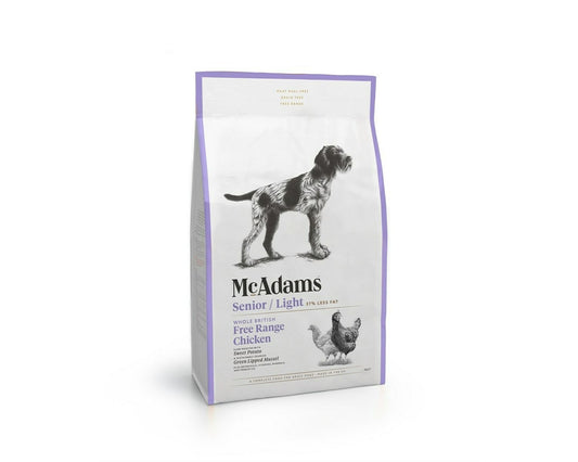  McAdams Free Range Chicken Senior/Light Dry Dog Food