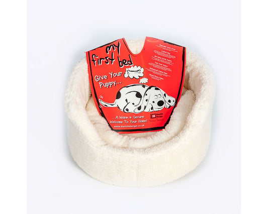  Danish Design Sherpa Fleece Cream My First Bed Puppy Dog Bed