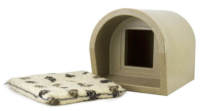  Mr Snugs KatDen Outdoor Cat Kennel/Shelter - Sandstone (Various Options)