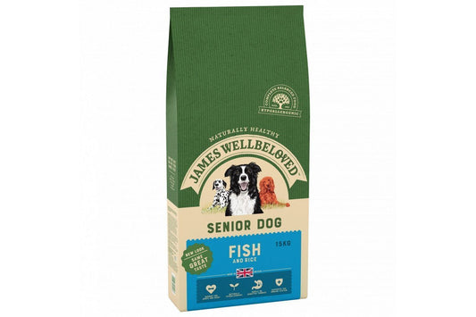  James Wellbeloved Ocean White Fish & Rice Senior Dog Food