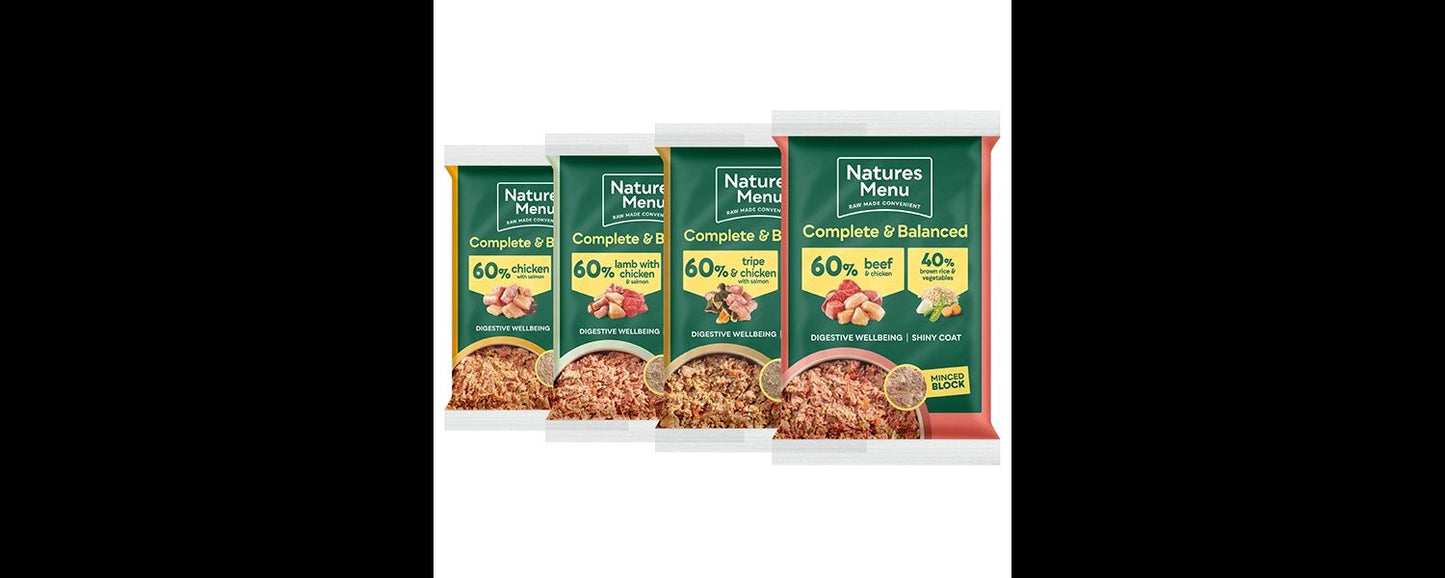  Natures Menu Original Raw Dog Food Meals Multipack