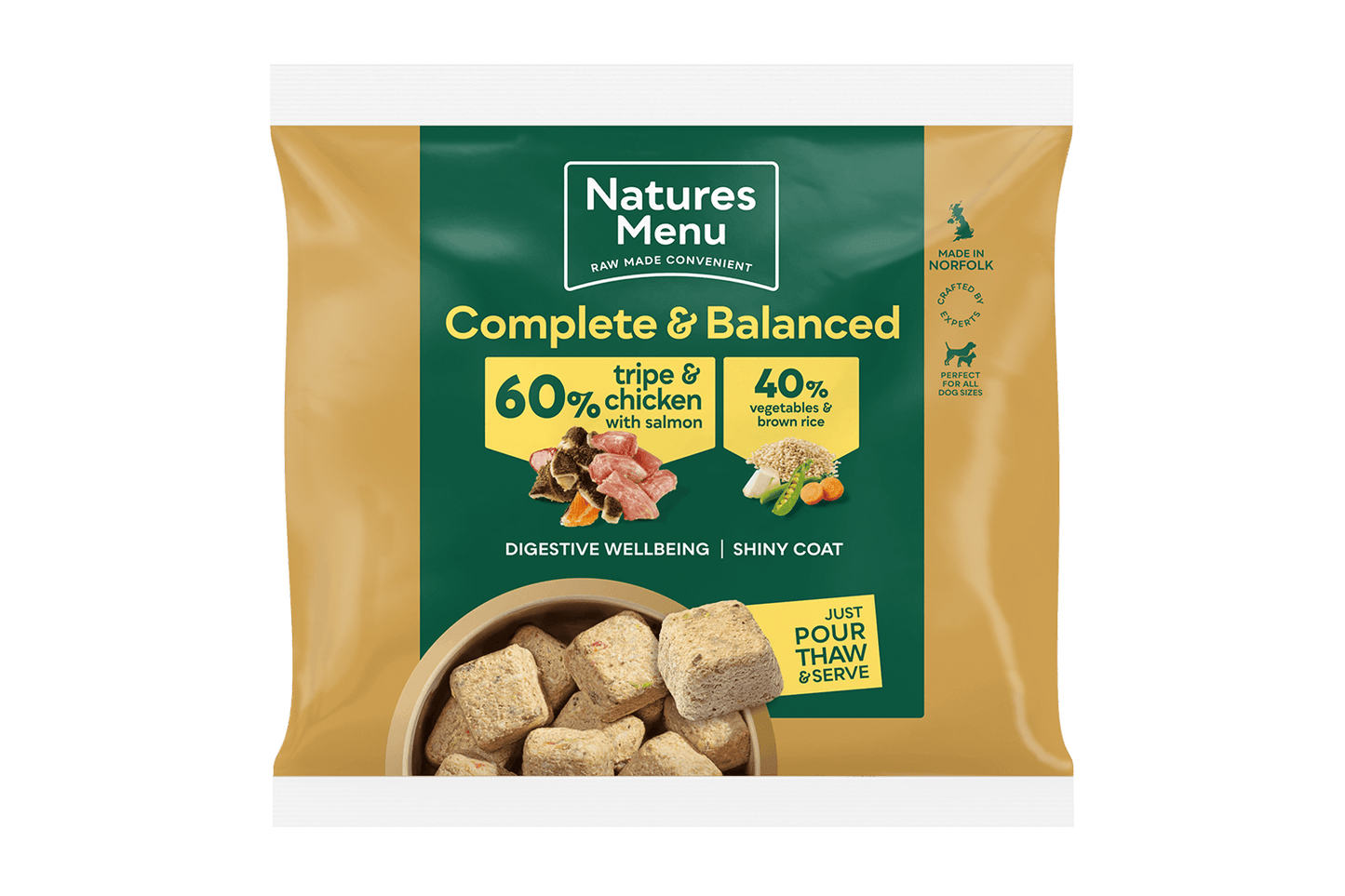 Natures Menu Chicken & Tripe Adult Original Raw Nuggets