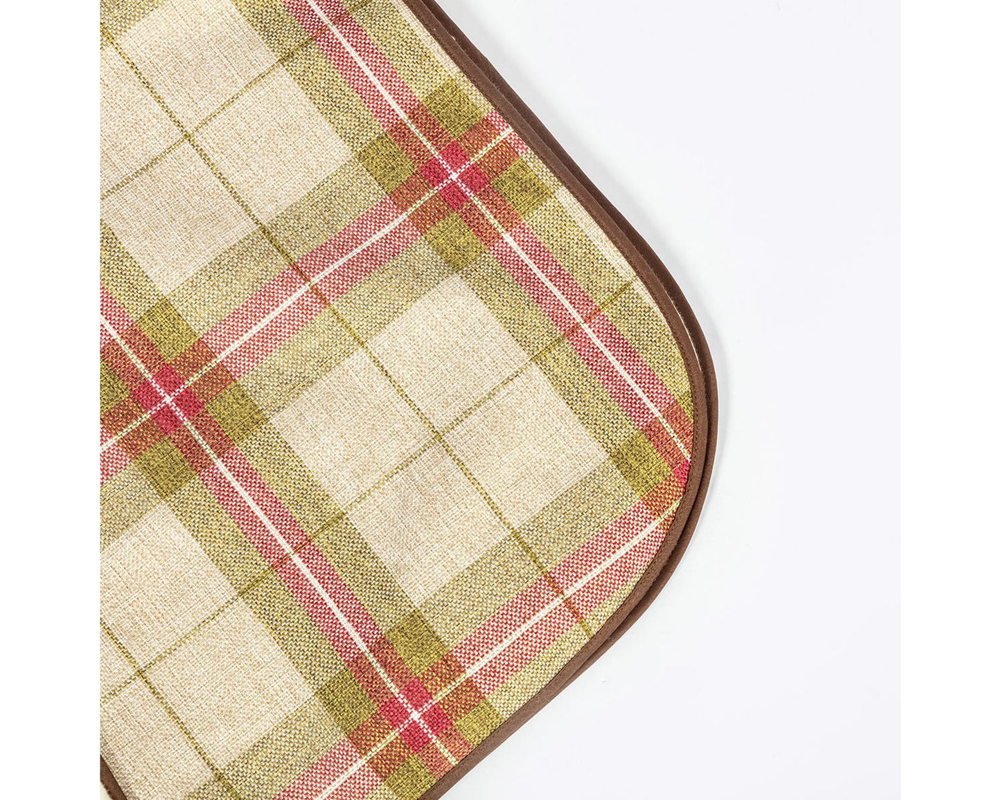  Danish Design Newton Moss Cream & Red Throw Pet Bed