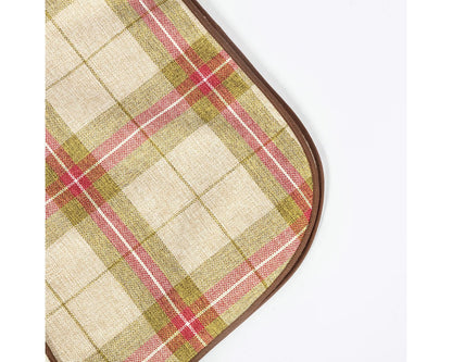  Danish Design Newton Moss Cream & Red Throw Pet Bed