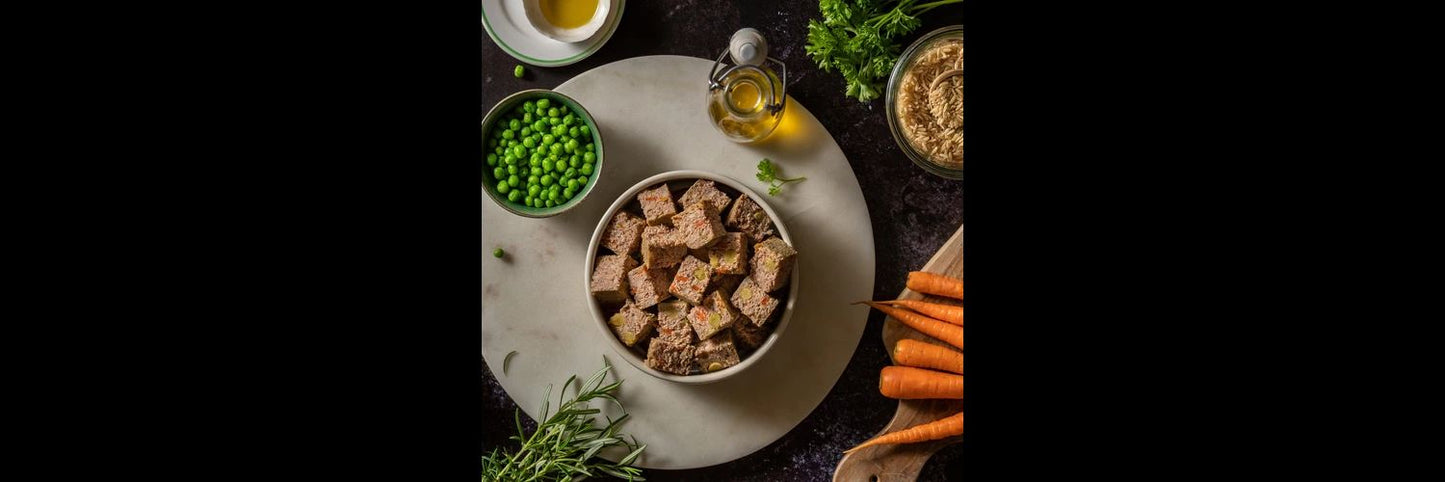  12 X Forthglade Grain Free Lamb & Chicken With Brown Rice Complete Puppy Food Variety Pack 395g