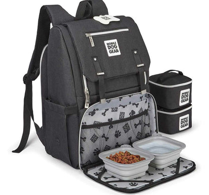  Mobile Dog Gear Mobile One Flap Week Away Backpack Black