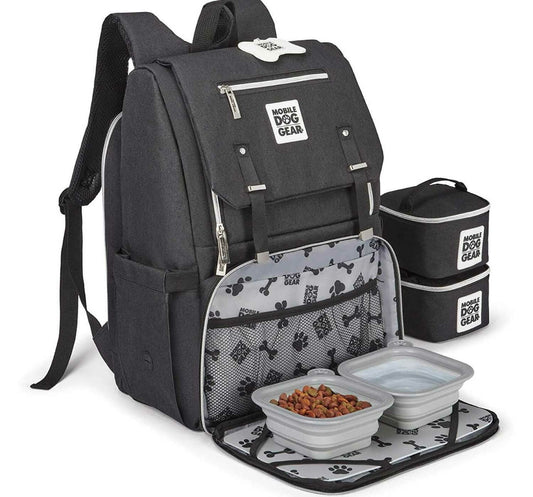  Mobile Dog Gear Mobile One Flap Week Away Backpack Black