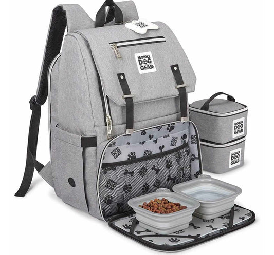 Mobile Dog Gear Mobile One Week Away Dog Backpack Grey