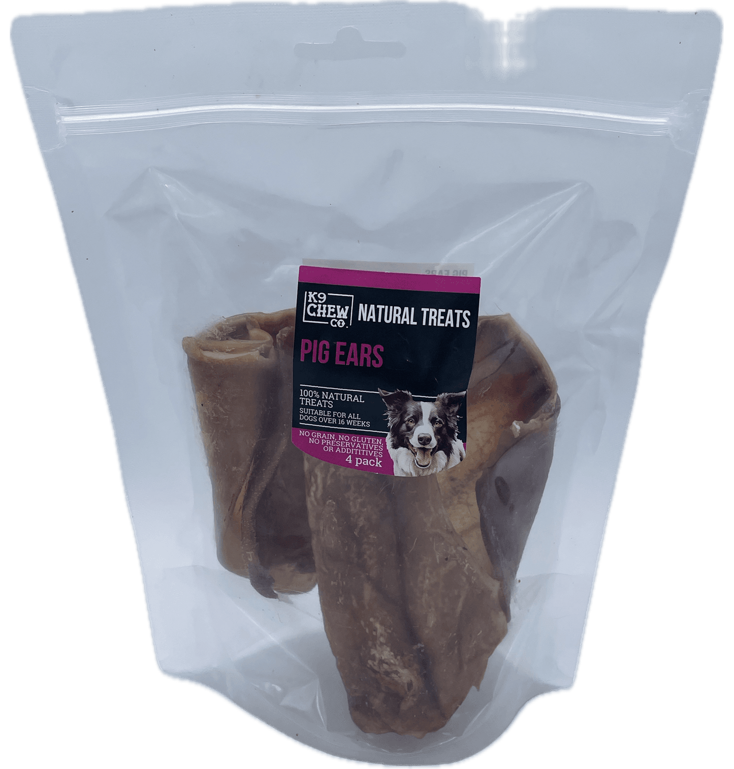  K9 Chew Co Pig Ears 4 Pcs