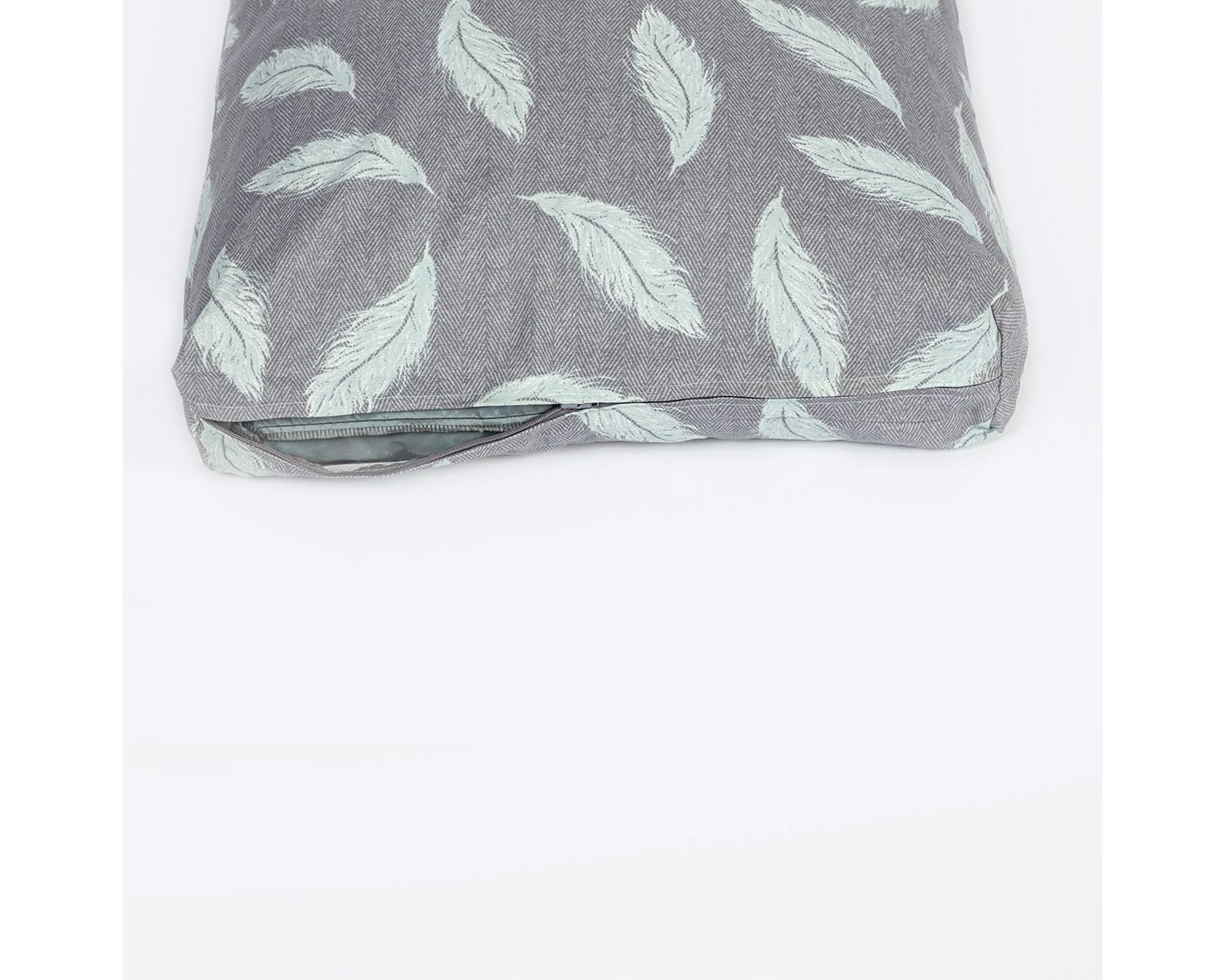  Danish Design Large Retreat Eco-wellness Feather Grey/ Duck Egg Duvet Cover