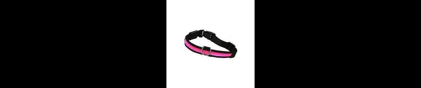  Rosewood Premium Pink Flashing Dog Collar