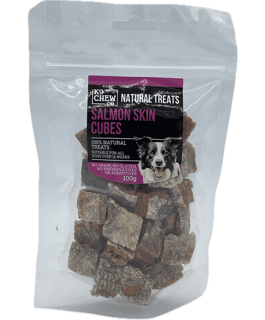  K9 Chew Co. Salmon Skin Cubes 100g