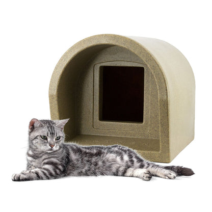  Mr Snugs KatDen Outdoor Cat Kennel/Shelter - Sandstone (Various Options)