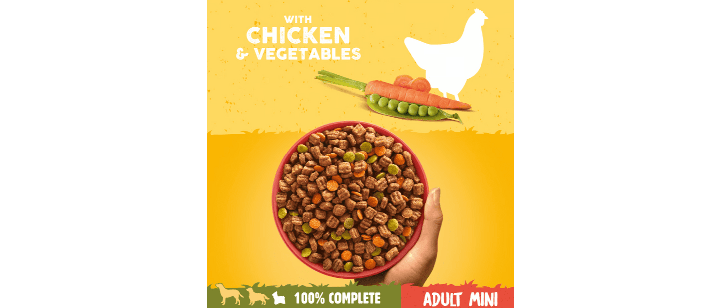  PEDIGREE COMPLETE Adult Small Dog Dry Poultry And Vegetables 3kg