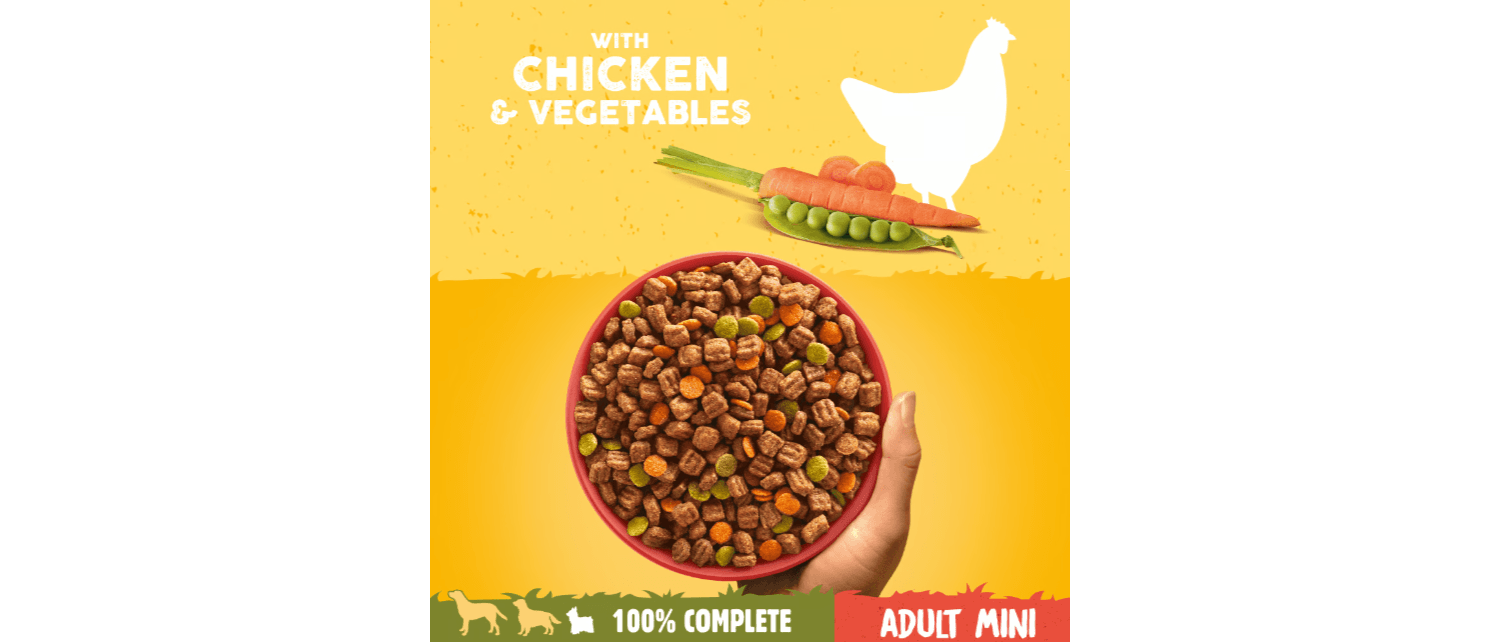  PEDIGREE COMPLETE Adult Small Dog Dry Poultry And Vegetables 3kg
