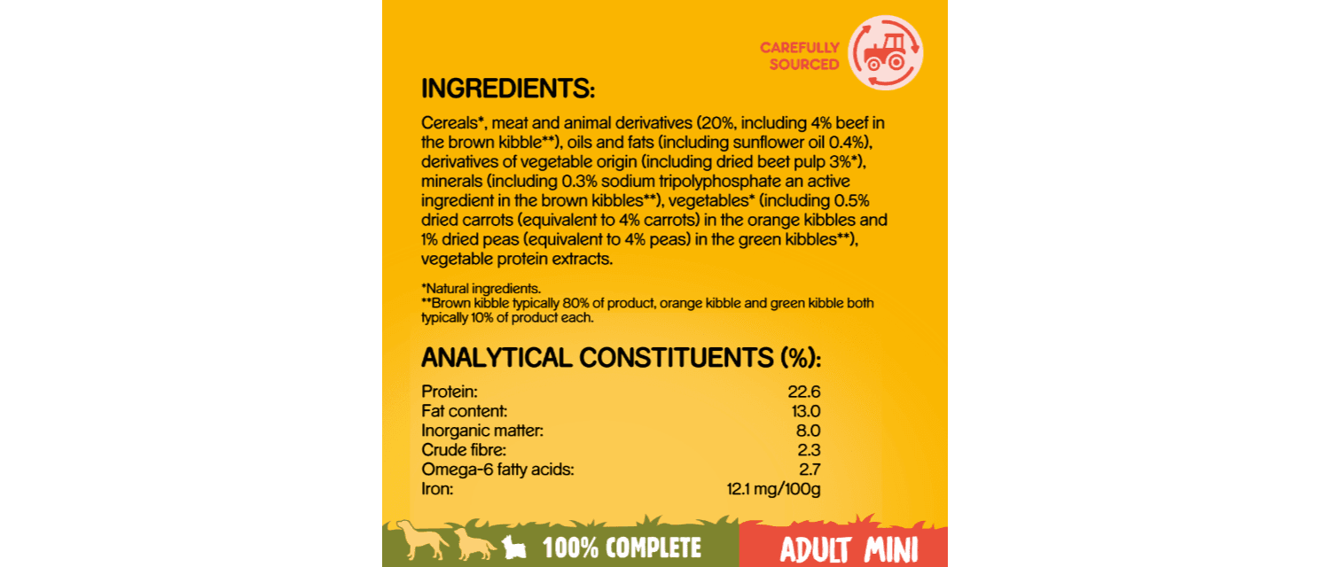  PEDIGREE COMPLETE Adult Small Dog Dry Poultry And Vegetables 3kg