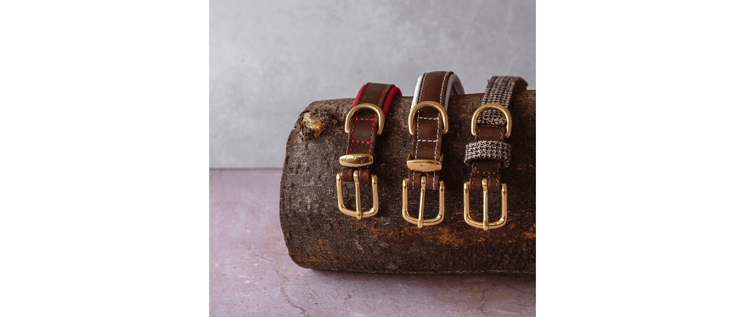  Great&Small Hawkhurst Tweed Leather Collar