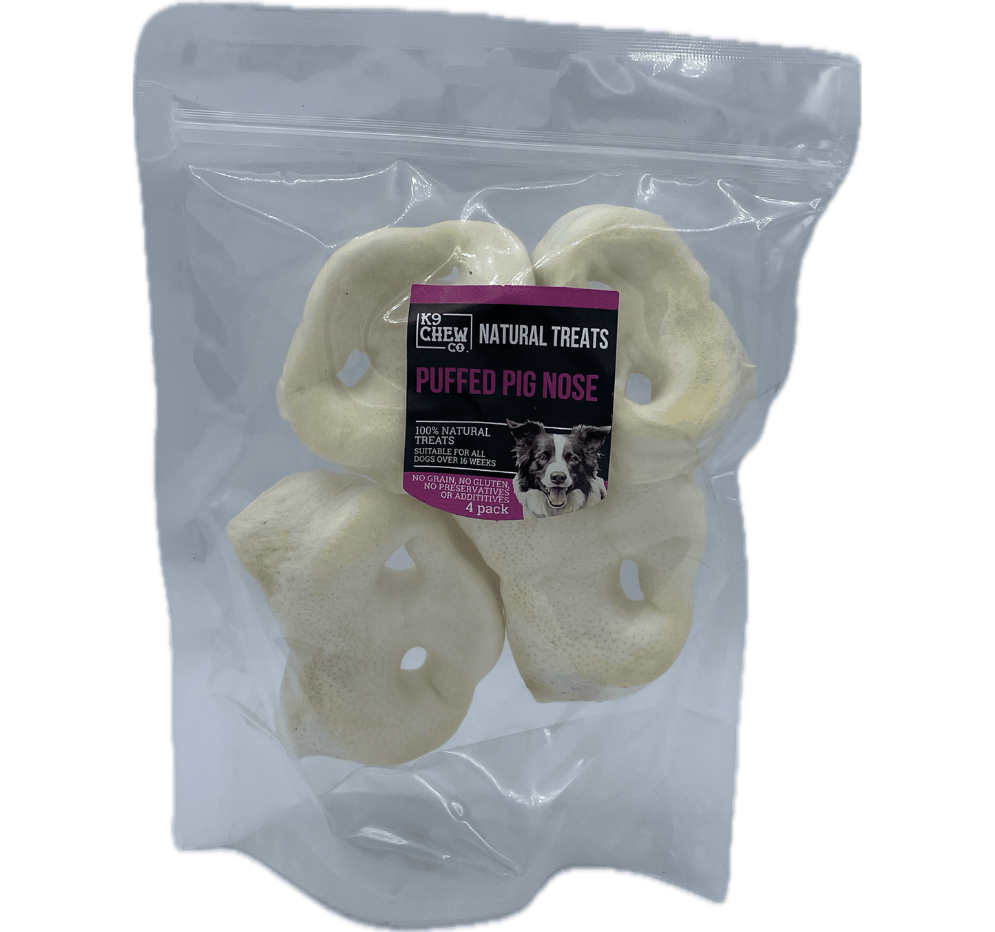  K9 Chew Co Puffed Pig Nose 4pcs