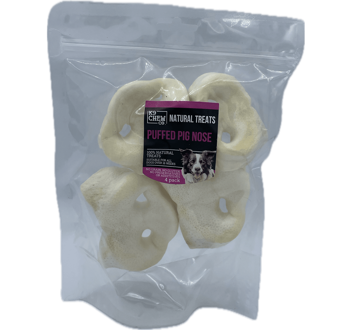  K9 Chew Co Puffed Pig Nose 4pcs