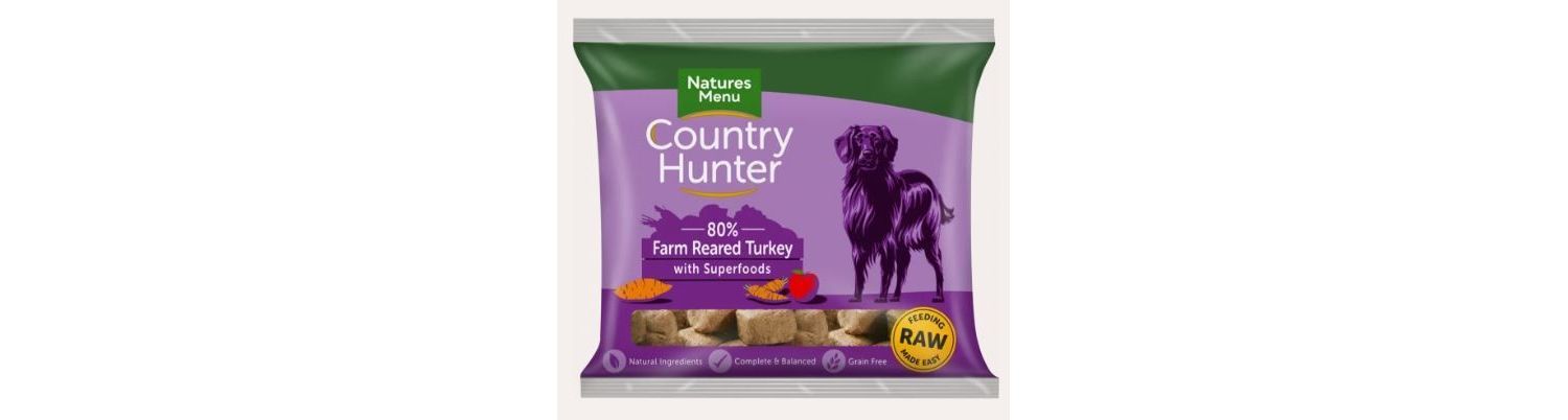  Country Hunter Farm Reared Turkey Raw Nuggets For Dogs