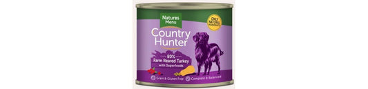  Country Hunter Farm Reared Turkey Wet Dog Food Can