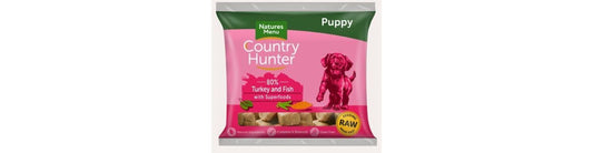  Country Hunter Turkey & Fish Raw Puppy Nuggets