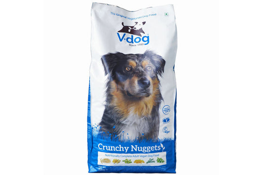  V-Dog Crunchy Nuggets Complete Vegetarian Vegan Adult Dog Food 15kg