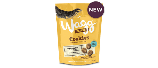 7 X Wagg Cookie Dog Treats Peanut & Banana 125g