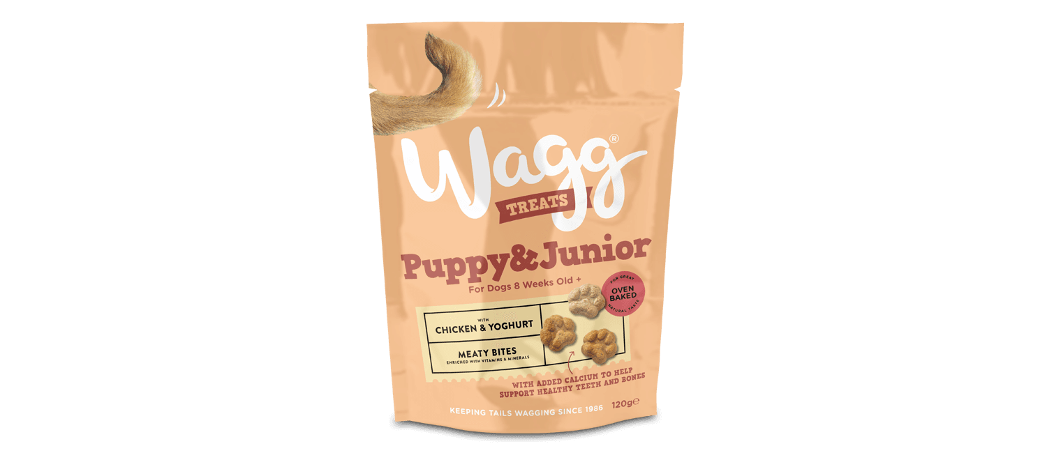  7 X Wagg Puppy Chicken & Yoghurt Junior Dog Treats - 120g