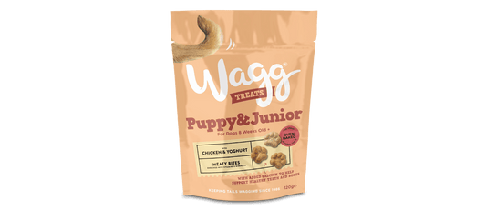  7 X Wagg Puppy Chicken & Yoghurt Junior Dog Treats - 120g
