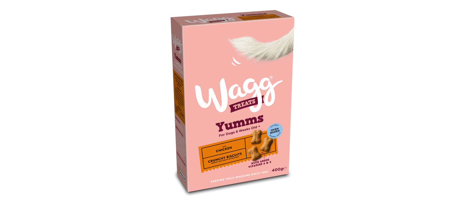  5 X Wagg Mmms Dog Biscuits With Chicken 400g