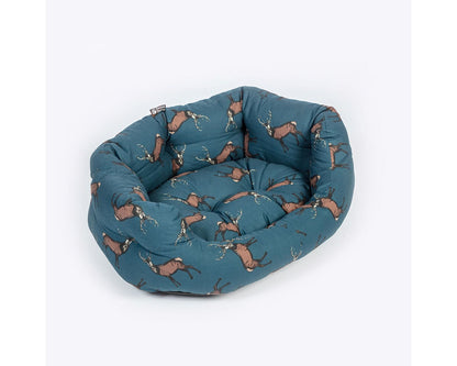  Danish Design Woodland Blue Stag Deluxe Slumber Dog Bed